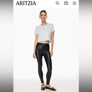 Aritzia Wilfred Daria Pant - Faux Leather Legging (Size Small)